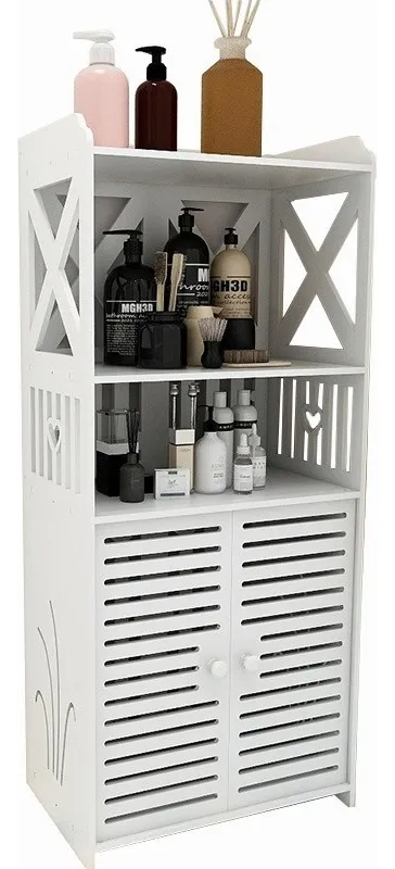Mueble organizador blanco con puertas - Image 5